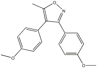 3,4-DI(P-METHOXYPHENYL)-5-METHYLISOXAZOL Struktur