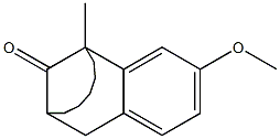 5,6,7,8,9,10,11,12-OCTAHYDRO-3-METHOXY-5-METHYL-5,11-METHANOBENZOCYCLODECEN-13-ONE Struktur