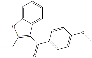 3-P-ANISOYL-2-ETHYBENZOFURAN Struktur