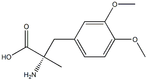 L-3-(3,4-DIMETHOXYPHENYL)-2-METHYLALANINE Struktur