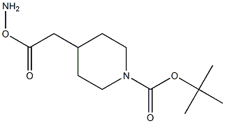 tert-butyl 4-(2-(aminooxy)-2-oxoethyl)piperidine-1-carboxylate Struktur