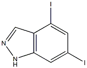 4,6-DIIODOINDAZOLE Struktur