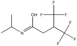 1-ISOPROPYLIMINO-4,4,4-TRIFLUORO-3-TRIFLUOROMETHYLBUTAN-1-OL Struktur