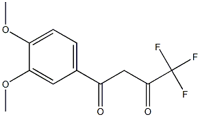 4-(3,4-DIMETHOXYPHENYL)-1,1,1-TRIFLUOROBUTANE-2,4-DIONE Struktur