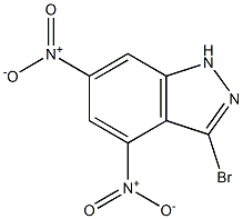 3-BROMO-4,6-DINITROINDAZOLE Struktur