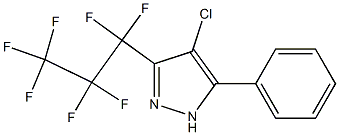 4-CHLORO-3-PERFLUOROPROPYL-5-PHENYLPYRAZOLE Struktur