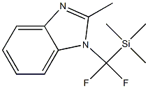 1-TRIMETHYLSILYLDIFLUOROMETHYL-2-METHYLBENZIMIDAZOLE Struktur