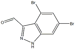 4,6-DIBROMOINDAZOLE-3-CARBOXYALDEHYDE Struktur