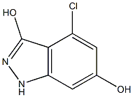 3,6-DIHYDROXY-4-CHLOROINDAZOLE Struktur