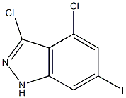 3,4-DICHLORO-6-IODOINDAZOLE Struktur