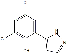 5-(3,5-DICHLORO-2-HYDROXYPHENYL)PYRAZOLE Struktur