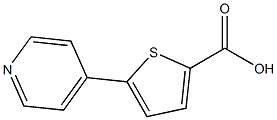 5-pyridin-4-ylthiophene-2-carboxylic acid Struktur