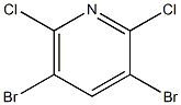 3,5-Dibromo-2,6-dichloropyridine Struktur