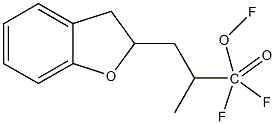 1,1,1-Trifluoro-2-(Dihydrobenzofuranylmethyl)-Propionic Acid Struktur