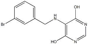 5-(3-BROMOBENZYLAMINO)PYRIMINDINE-4,6-DIOL Struktur