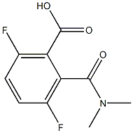 3,6-DIFLUORO 2-(N,N-DIMETHYLAMINO CARBONYL ) BENZOIC ACID Struktur