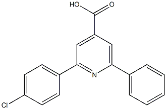 2-(4-chlorophenyl)-6-phenylpyridine-4-carboxylic acid Struktur