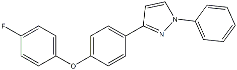 3-(4-(4-fluorophenoxy)phenyl)-1-phenyl-1H-pyrazole Struktur