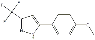 3-(Trifluoromethyl)-5-(4-methoxyphenyl)pyrazole Struktur