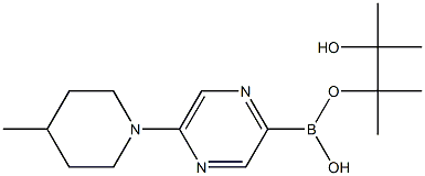 5-(4-METHYLPIPERIDIN-1-YL)PYRAZINE-2-BORONIC ACID PINACOL ESTER Struktur