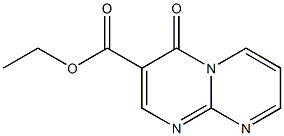 4-OXO-4H-PYRIMIDO[1,2-A]PYRIMIDINE-3-CARBOXYLIC ACID ETHYL ESTER Struktur