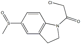 1-(CHLOROACETYL)-5-(METHYLSULFINYL)INDOLINE Struktur