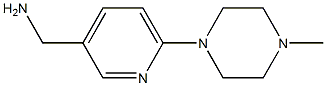 1-[6-(4-METHYLPIPERAZIN-1-YL)PYRIDIN-3-YL]METHANAMINE Struktur