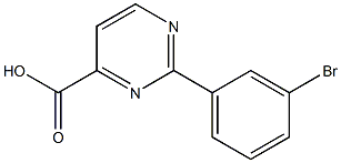 2-(3-BROMOPHENYL)PYRIMIDINE-4-CARBOXYLIC ACID Struktur