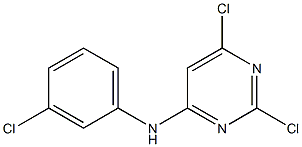 2,6-DICHLORO-N-(3-CHLOROPHENYL)PYRIMIDIN-4-AMINE Struktur