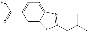 2-ISOBUTYL-1,3-BENZOTHIAZOLE-6-CARBOXYLIC ACID Struktur