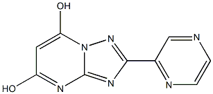 2-PYRAZIN-2-YL[1,2,4]TRIAZOLO[1,5-A]PYRIMIDINE-5,7-DIOL Struktur