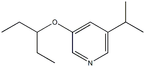 3-(1-ETHYLPROPOXY)-5-ISOPROPYLPYRIDINE Struktur