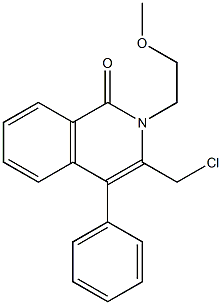 3-(CHLOROMETHYL)-2-(2-METHOXYETHYL)-4-PHENYLISOQUINOLIN-1(2H)-ONE Struktur