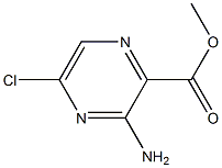 3-AMINO-5-CHLORO-PYRAZINE-2-CARBOXYLIC ACID METHYL ESTER Struktur