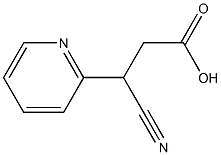 3-CYANO-3-PYRIDIN-2-YLPROPANOIC ACID Struktur