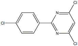 4,6-DICHLORO-2-(4-CHLOROPHENYL)PYRIMIDINE Struktur