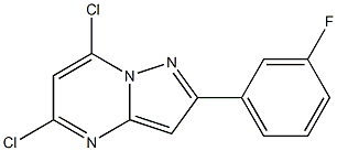 5,7-DICHLORO-2-(3-FLUOROPHENYL)PYRAZOLO[1,5-A]PYRIMIDINE Struktur