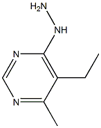 5-ETHYL-4-HYDRAZINO-6-METHYLPYRIMIDINE Struktur