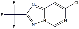 7-CHLORO-2-(TRIFLUOROMETHYL)[1,2,4]TRIAZOLO[1,5-C]PYRIMIDINE Struktur