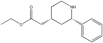 ETHYL CIS-(2-PHENYLPIPERIDIN-4-YL)ACETATE Struktur