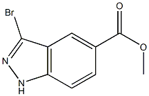 METHYL 3-BROMO-5-(1H)INDAZOLECARBOXYLATE Struktur