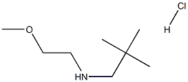 N-(2-METHOXYETHYL)-2,2-DIMETHYLPROPAN-1-AMINE HYDROCHLORIDE Struktur