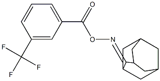 2-({[3-(trifluoromethyl)benzoyl]oxy}imino)adamantane Struktur