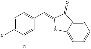 2-(3,4-dichlorobenzylidene)-2,3-dihydrobenzo[b]thiophen-3-one Struktur