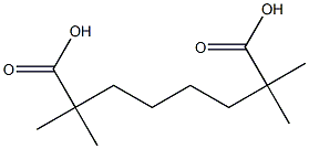 2,2,7,7-tetramethyloctanedioic acid Struktur