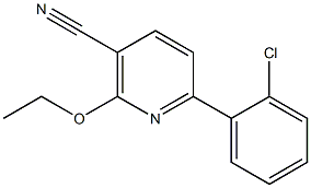 6-(2-chlorophenyl)-2-ethoxynicotinonitrile Struktur