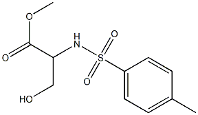 methyl 3-hydroxy-2-{[(4-methylphenyl)sulfonyl]amino}propanoate Struktur