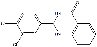 2-(3,4-dichlorophenyl)-2,3-dihydro-4(1H)-quinazolinone Struktur