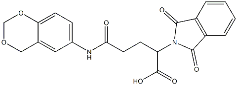 5-(4H-1,3-benzodioxin-6-ylamino)-2-(1,3-dioxo-2,3-dihydro-1H-isoindol-2-yl)-5-oxopentanoic acid Struktur