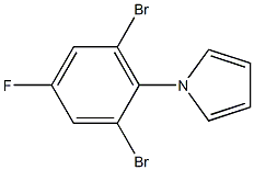 1-(2,6-dibromo-4-fluorophenyl)-1H-pyrrole Struktur